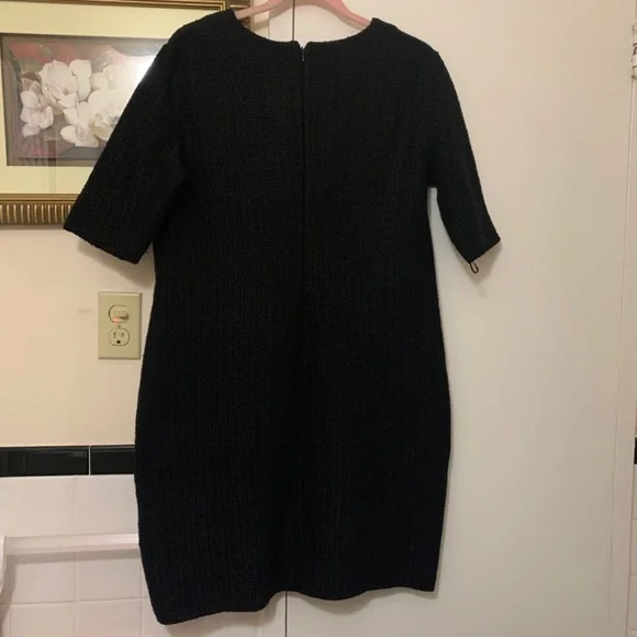 NWT St. John BLACK Formfitting Boucl-knit Minidress - Size 14 NWT St. John BLACK Formfitting Boucl-knit Minidress - Size 14